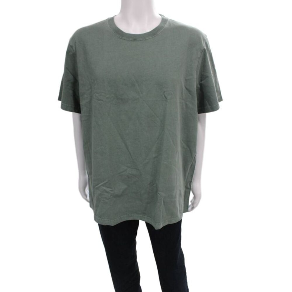 J Crew Mens Basic Green Cotton Crew Neck T-Shirt Size 2XL